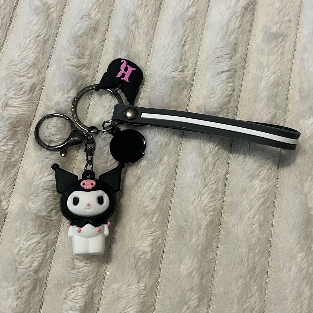 NEW! 3D Sanrio Kuromi Keychain Accessory